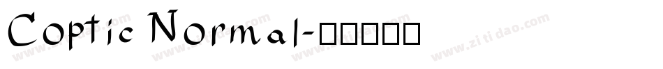 Coptic Normal字体转换